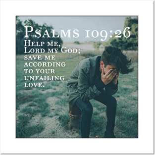 Psalms 109:26 Posters and Art